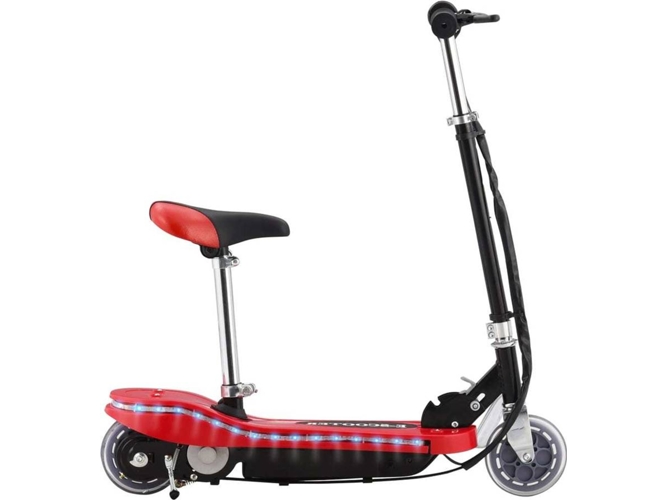 Patinete Con Asiento y led 120 w rojo 91961