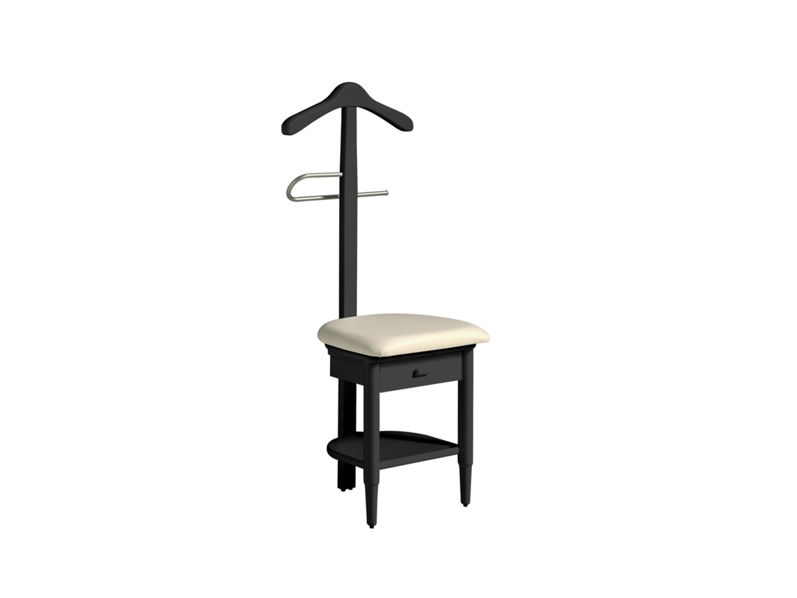 Galán de noche HERDASA Stanza Negro (115 x 45 x 41 cm)