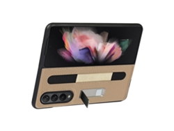 Capa De Couro Para Samsung Galaxy Z Fold 3 5g Com Suporte Para Caneta Anti-queda E Anti-deslizante