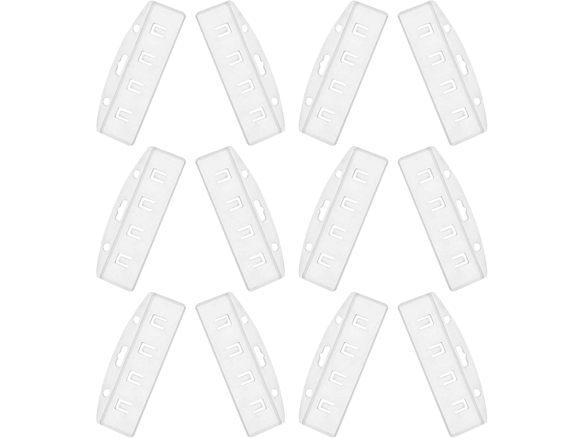 Juego De 25 Portatarjetas Rígidos Horizontales Transparentes, Estuche Protector Para Tarjetas.