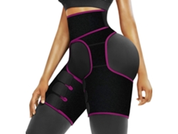 Faja moldeadora de cintura y muslos de neopreno para levantamiento de glúteos, ajustable para mujeres y hombres, talla grande