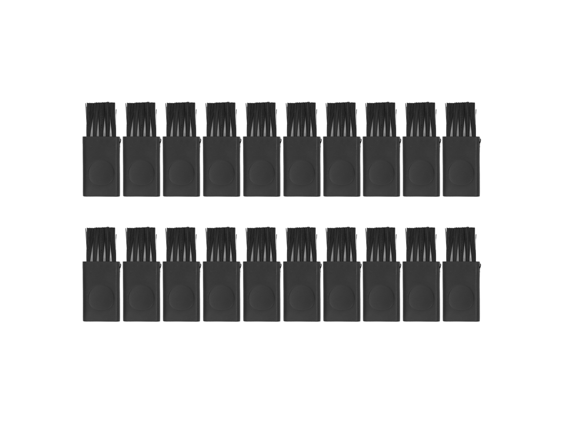 20 Piezas Cepillo De Afeitadora Pp Nylon Duradero Resistente Suave Para Afeitadoras Eléctricas Y Computadoras