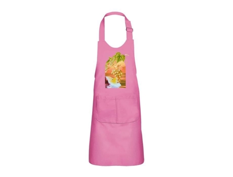 Delantal infantil 2 bolsillos de cocina rose raisin plage
