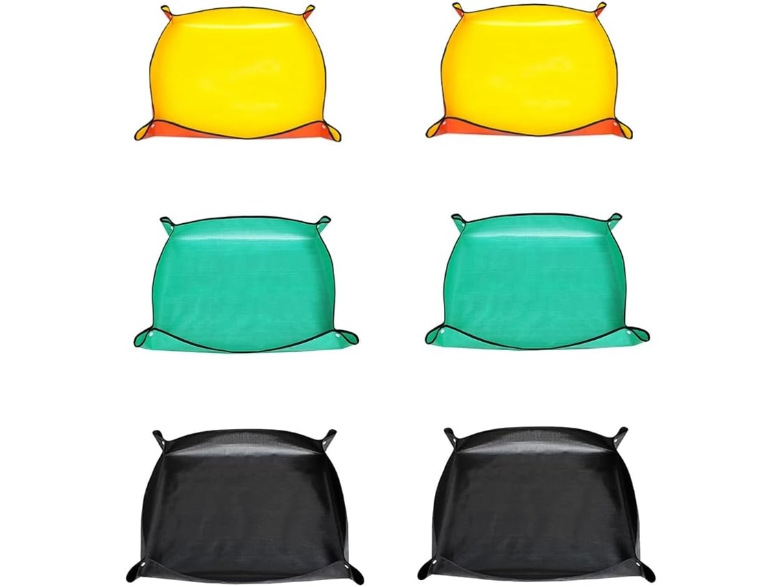 Bandeja portátil e impermeable para trasplantar suculentas, ideal para jardinería y para controlar la suciedad. Gokoco