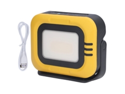 Lámpara De Trabajo Led Portátil Recargable Con Energía Solar, Batería Y Resistente Al Agua.