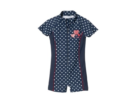 Traje UV de Niña PLAYSHOES Bañador Pieza Protección Azul (4/5 años)