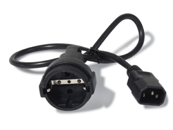 Cable de Alimentación APC AP9880 0.6m Dispositivo para conectar C14 CEE7/7 Negro