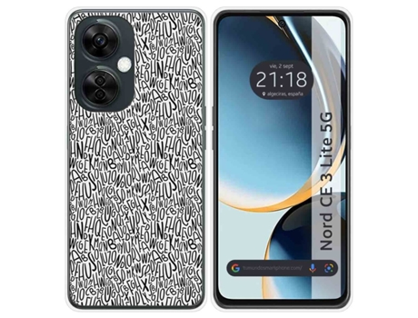 Funda Silicona para Oneplus Nord CE 3 Lite 5G diseño Letras Dibujos