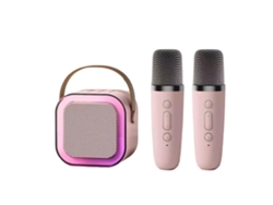 Máquina De Karaoke Para Niños Máquina De Karaoke Infantil Para Niñas Con 2 Micrófonos Sin Hilo Mini Altavoz Bluetooth Portátil Máq Yemaesre
