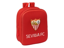 Mochila Escolar SEVILLA FÚTBOL CLUB Rojo 22 x 27 x 10 cm 3D