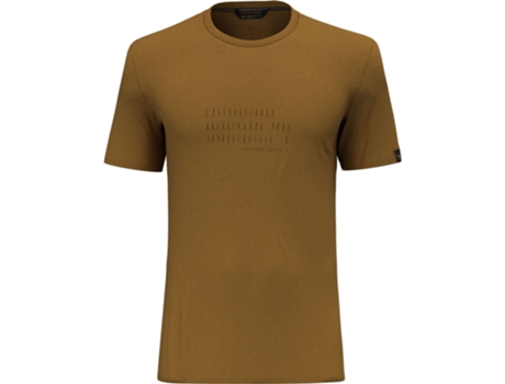 Camiseta de Hombre SALEWA Pure Box Dry Marrón (S)