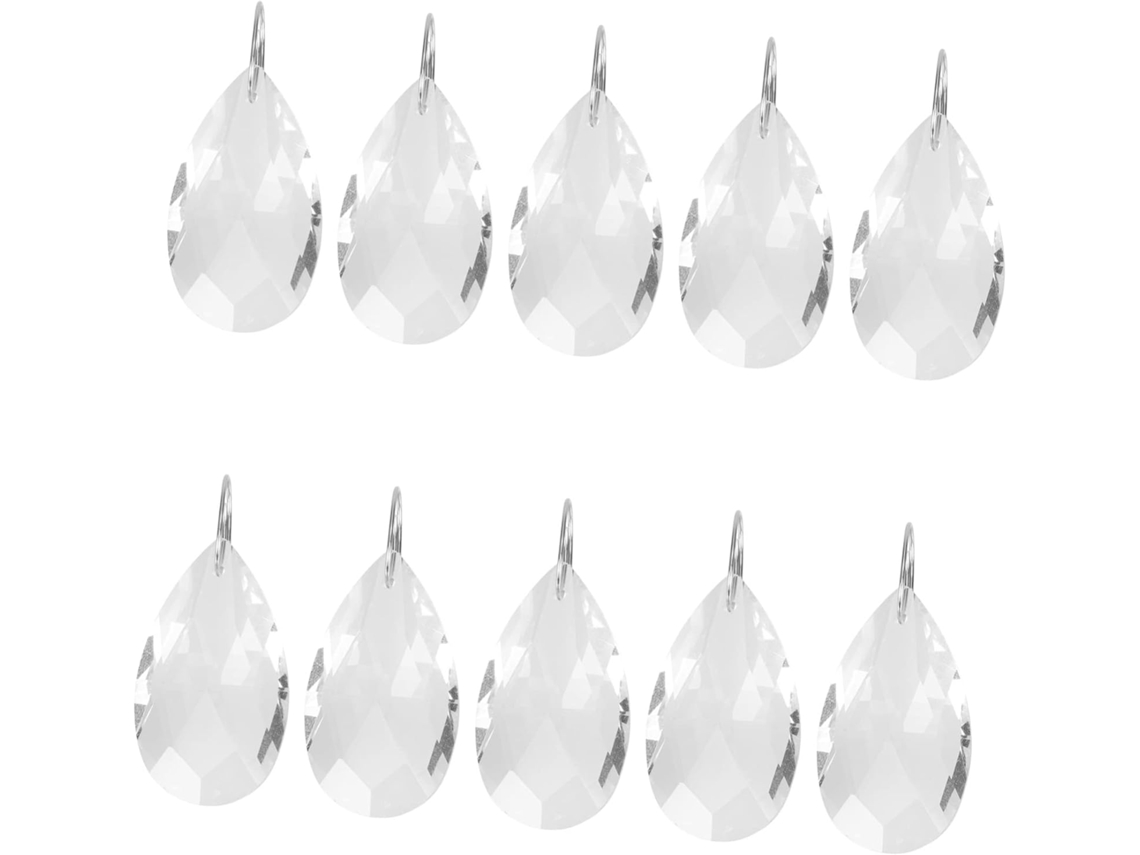 Juego De 10 Colgantes De Malla De Cristal Para Lámparas, Candelabros, Cortinas Y Decoración.