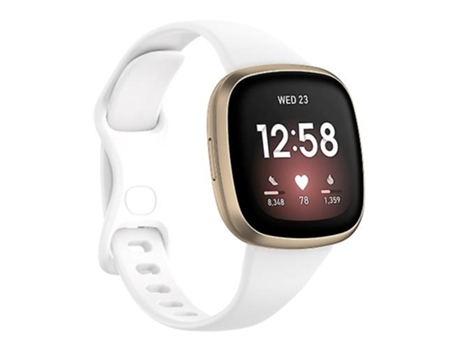 Correa De Reloj Inteligente Para Fitbit Versa 4 / Versa 3 / Sense Universal Tpu Watch Band Blanco VENISYMLIS