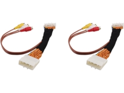 2 Cables De Audio Y Vídeo Av De 28 Pines Para Monitores Y Unidades Principales Touch 2 Y Entune