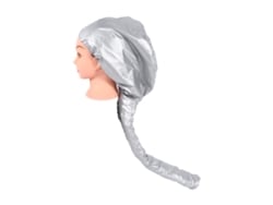 Secador de cabelo portátil profissional 2026-Hat para uso doméstico e em salões de beleza, com touca macia para cuidados com os cabelos, cor prata.