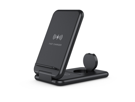 Estación de Carga Sem Dobrável Certificação para iPhone 13/12/Xs Max/8/XR/11 YIZHOOD Negro