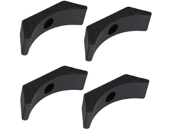 Juego De 4 Soportes Para Mancuernas De Pp Negro De 140 Mm
