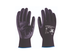 Guantes 3L INTERNACIONAL Super Flex N Nitrilo - Nylon (Talla 8/M)