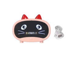 Mini Altavoz De Dibujos Animados Con Un Bonito Diseño De Orejas De Gato, Reloj Despertador Inteligente Multifuncional Rosa Para Dormitorio U Oficina.