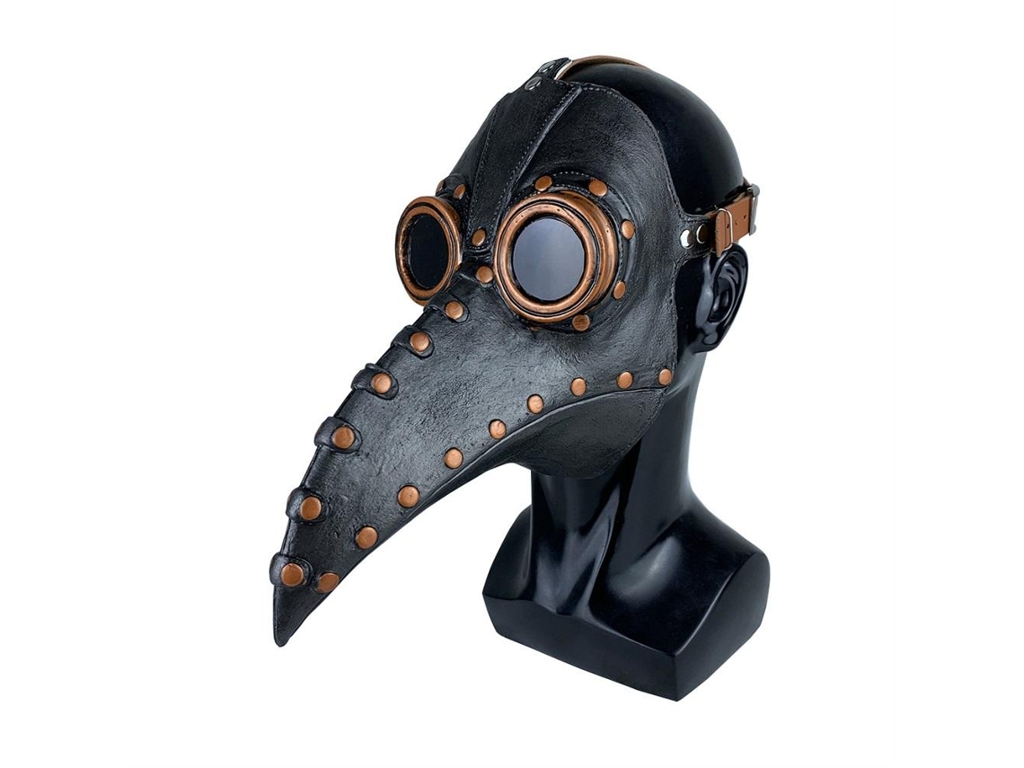 Máscara Steampunk con pico para fiesta de Halloween y cosplay
