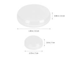 60 Taponeras De Plástico Para Barril De Aceite Tapa Sellante 2 Tamaños L Y S Para Bidones De Combustible Y Galones 7x7cm Blanco