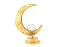 Rebe-lámpara De Mesa Decorativa Led Para Noche Con Estilo Festivo Y Diseño De Hierro Perforado Luna