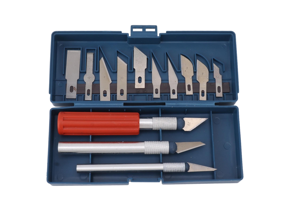 Juego De 13 Herramientas Para Tallar Madera Con Estuche, Cubiertos De Acero Y Mangos Ergonómicos.