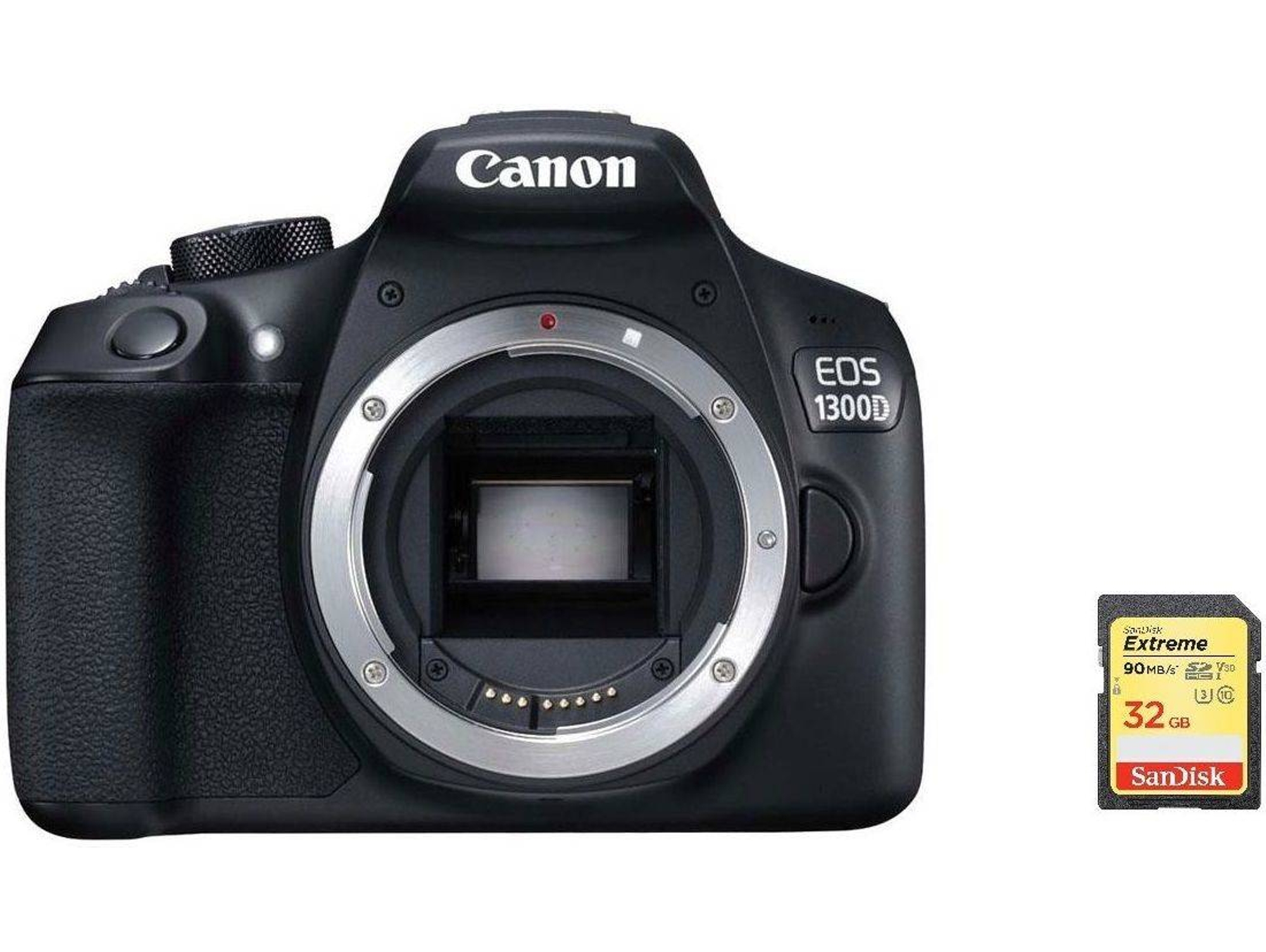 Kit Cámara Réflex CANON EOS 1300D + 32GB SD
