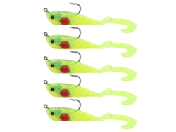 Señuelo Artificial Para Pesca En Hielo Con Anzuelo Largo De Simulación, Tamaño 1 Para Invierno, Accesorio De Pesca Ligero Y Portátil, Silicona Suave.
