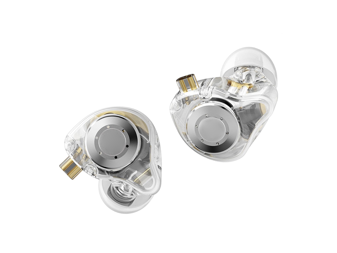 Auriculares In-ear Kz Con Unidad Dinámica De Doble Imán Para Cantantes Músicos, Ergonomicos Con Cable Desmontable