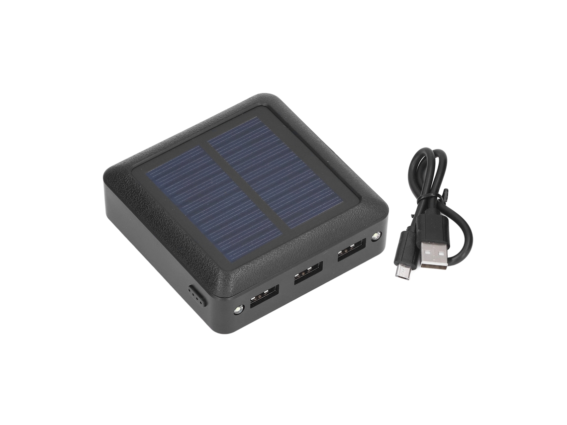 2026-batería Solar Portátil 10000mah Con 3 Salidas Usb Y Luz Led Para Camping Y Pesca Al Aire Libre