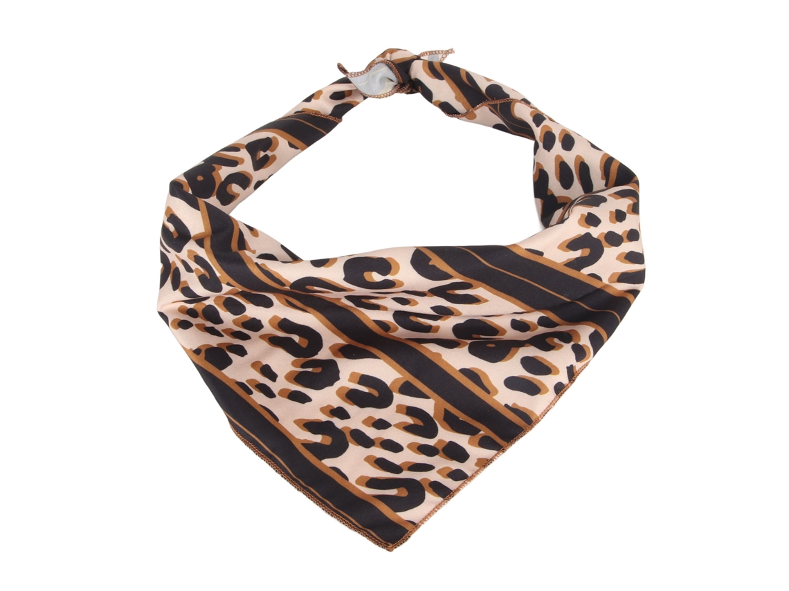2026altiro-pañuelo Para Perro De Estampado De Leopardo Algodón Duradero Bib Scarf Plegable Portátil Para Fiesta Boda Viaje