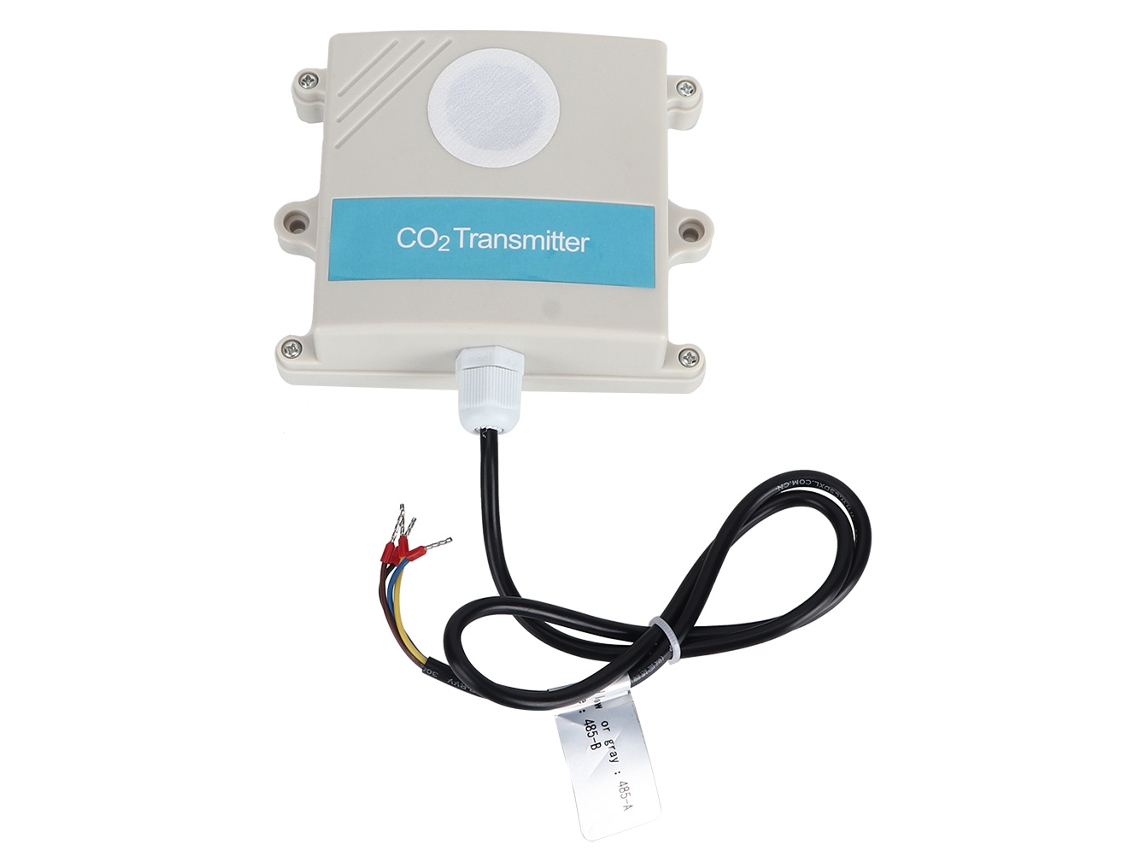 Sensor y transmisor de dióxido de carbono (CO2) Primerox para detección industrial con RS485 Modbus.