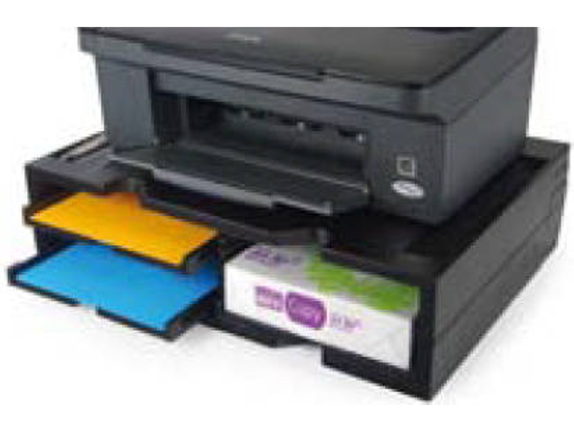 Armario para Impresora EXPONENT 42807 (Negro - 50x14x37cm - Plástico)
