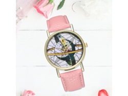 Reloj De Pulsera De Cuarzo Con Correa De Cuero Pu Zhoulianfa Moda (rosa) Unisex