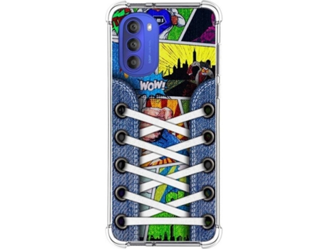 Carcasa Motorola Moto G51 5G TUMUNDOSMARTPHONE Dibujos Antigolpes Zapatillas 14 Multicolor