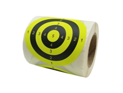 1 Rollo De 200 Pegatinas Redondas Fluorescentes Autoadhesivas Con Números Para Miras De Tiro, De 7,5 Cm, Para Práctica De Tiro.