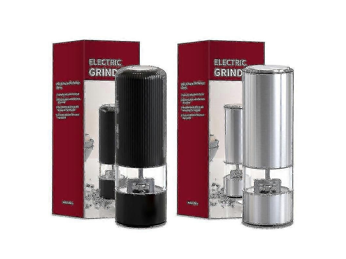 Molinillo eléctrico de sal y pimienta con 5 niveles de ajuste, luz indicadora y manejo con una sola mano. Rosewell