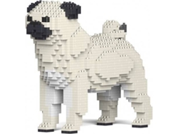 Bloque de Construcción JECKCA Dogs: Pug (1100 Piezas)