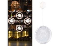 Campana Luminosa Navideña 3d Para Ventana, Led, Funciona Con Pilas, Brillante Y Cálida Para Fiestas, Familia Y Oficina.