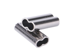 100 abrazaderas de cobre para hilo de pescar de 1,8 mm