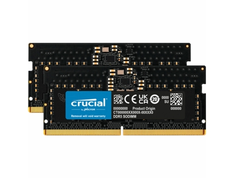Memoria RAM DDR5 CRUCIAL Ct2K8G48C40S5 (16 GB - 4800Mhz)