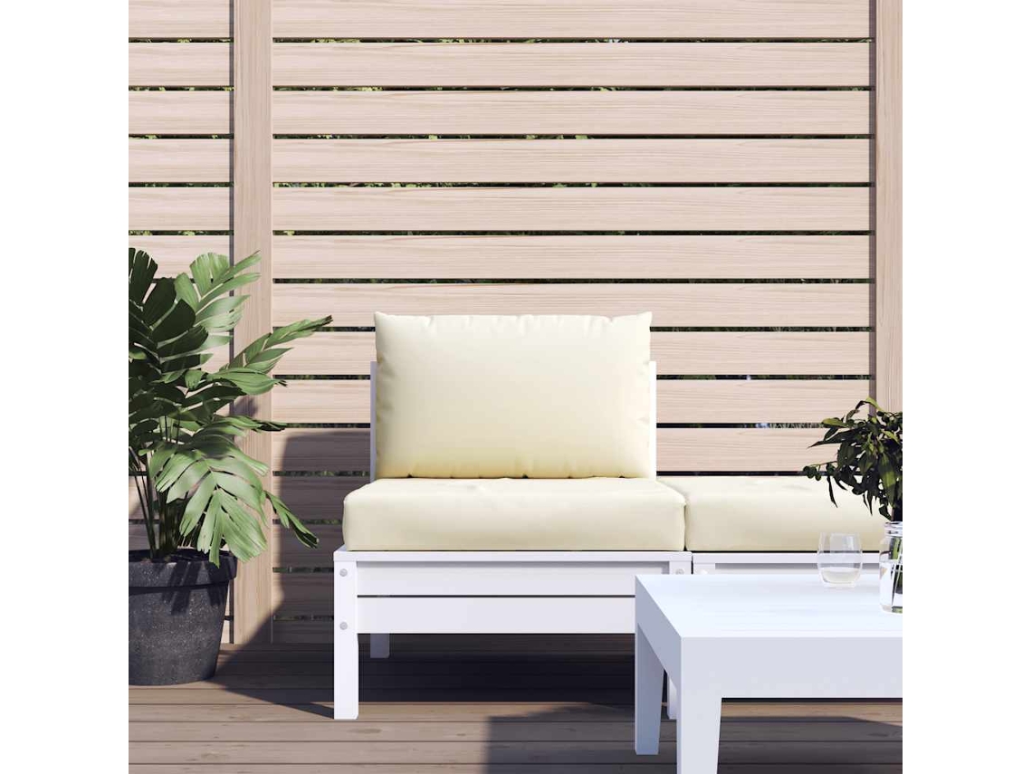 Cojines de palets, 2 unidades, tela Oxford blanca crema HARLANV1