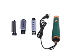 Secador de pelo 2 en 1 con peine, tres velocidades, ideal para casa y para viajar, en color verde. Nostalgia88