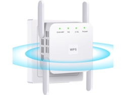 Extensor de Wi-Fi de alta velocidad, aumenta la cobertura hasta 650 m², la tecnología de doble banda garantiza transmisión y juegos ininterrumpidos, cobertura