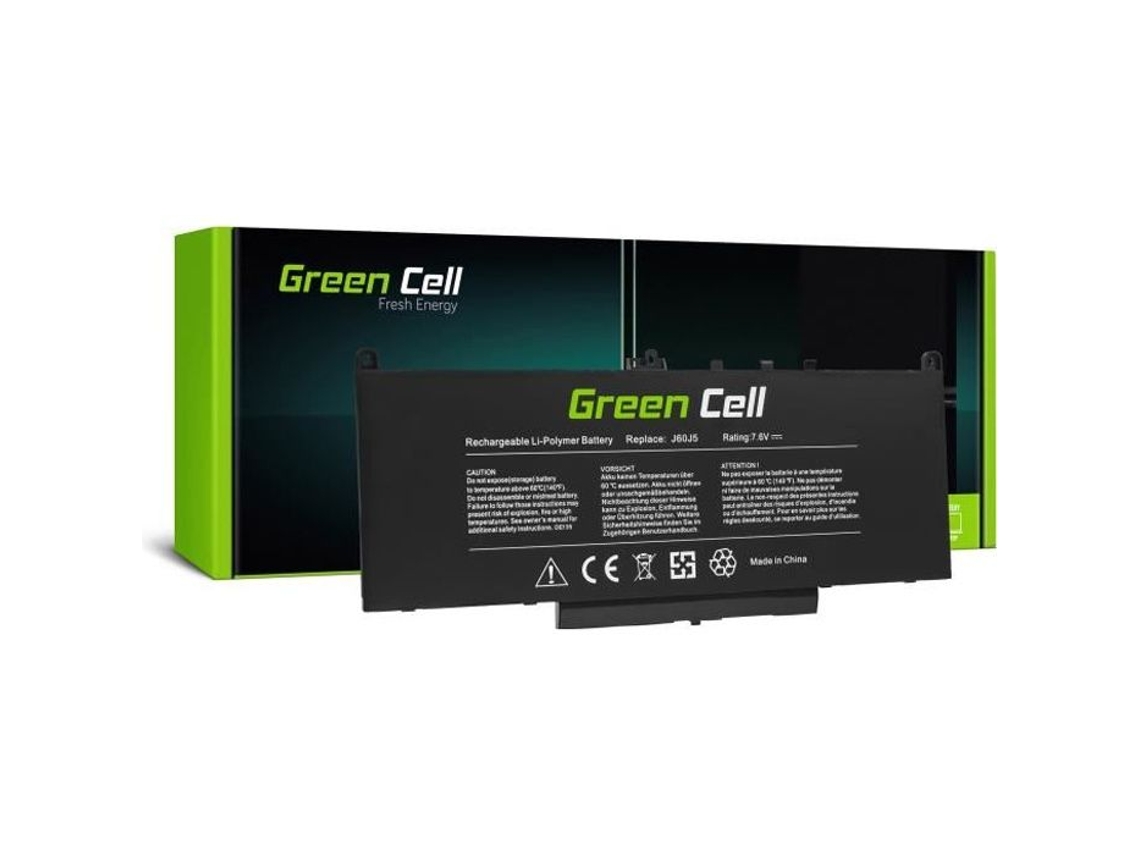 Batería verde Dell J60J5 J6Oj5 01W2Y2 0242Wd 0Mc34Y para Dell Latitude E7270 E7470 GREENCELL