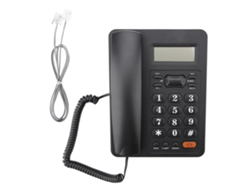 Teléfono Fijo Con Cable, Identificador De Llamadas Y Función De Rellamada Para El Hogar Y La Oficina.