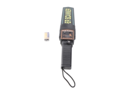 Detector de metales portátil con luz de alarma, escáner de seguridad exterior de alta precisión