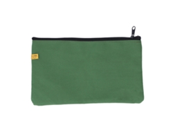 Bolsa De Herramientas De Lona Verde Ejército Portátil Multifuncional Resistente Para Llave Desatornillador Clavo 13x7.5in