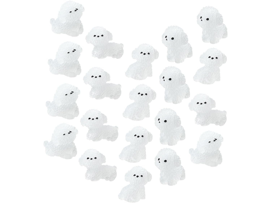 Figuritas De Perros Miniatura Fosforescentes, De Resina, Para Decoración De Jardín Y Exteriores.